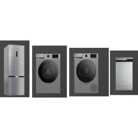 Arçelik 270475EI 10120 MXS 1000 KMXS 6444 OKI Gri Beyaz Eşya PAKETİ