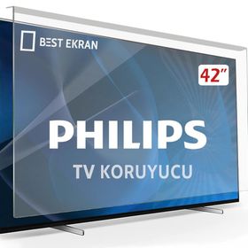 Arçelik 42 İnç 106 Ekran Tv Ekran Koruma Paneli Kırılmaz Şeffaf Ekran Koruyucu