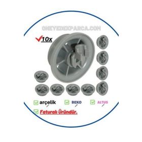 Arçelik 6230 HT Bulaşık Makinesi Alt Sepet Tekeri Tekerleği Takımı