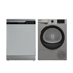 Arçelik 6455 WF I Bulaşık Makinesi + 900 KMX S Çamaşır Kurutma Makinesi