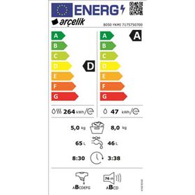 Arçelik 8050 YKMI Inox Kurutmalı Çamaşır Makinesi