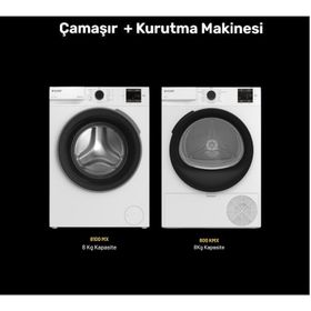 Arçelik 8100 MX Çamaşır Makinesi + 800 KMX Çamaşır Kurutma Makinesi