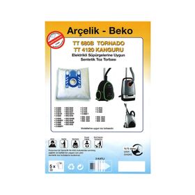 Arçelik - Beko Orbital S 6880 Uyumlu Süpürge Bez 5 Adet Toz Torbası