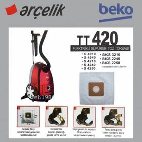 Arçelik Beko S 4240 S 4250 S 6260 Süpürge Bez 25 Adet Toz Torbası