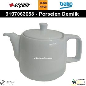 Arçelik K3285PI Beko Çay Makinesi Porselen Demlik Kapağı