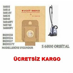 Arçelik Orbital S 6800 S 6805 S 6810 S 6810 Y Kağıt Toz Torbası