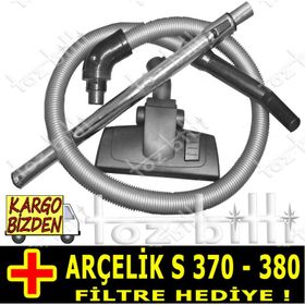 Arçelik S 370 - 380 Emici Başlık Teleskopik Boru Hortum Seti
