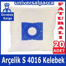 Arçelik S 4016 Kelebek Bez 20 Adet Toz Torbası