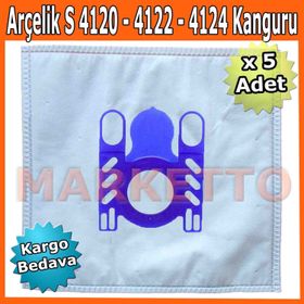 Arçelik S 4120 - 4122 - 4124 Kanguru Bez Toz Torbası