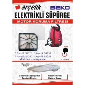 Arçelik S 4210 4230 4240 4250 Süpürge Motor Koruma Filtresi 22'li
