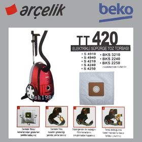Arçelik S 4240 C Sentetik Kumaş 10 Adet Süpürge Torbası