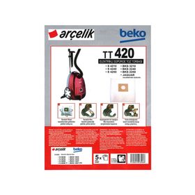 Arçelik S 4540 T Elektrikli Süpürge Sentetik Kumaş Bez 25 Adet Toz Torbası