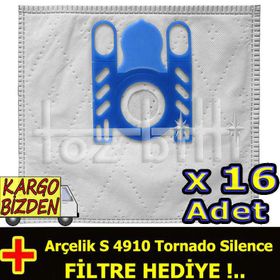 Arçelik S 4910 Tornado Silence Toz Süpürge Torbası