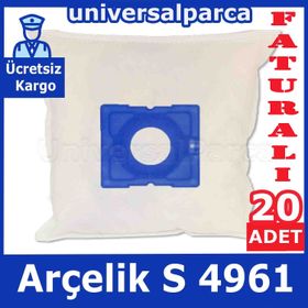 Arçelik S 4961 20 Adet Süpürge Torbası