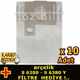 Arçelik S 6200 S 6355 Y Süpürge Torbası