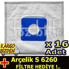 Arçelik S 6260 5 Adet Elektrikli Süpürge Toz Torbası