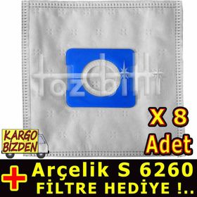 Arçelik S 6260 5 Adet Elektrikli Süpürge Toz Torbası