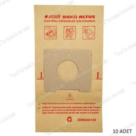 Arçelik S 6380 10 Adet Süpürge Torbası