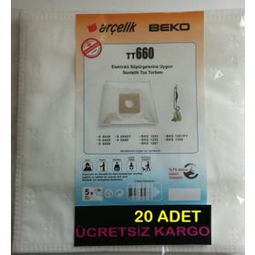 Arçelik S 6650 Elektrikli Süpürgeye Uygun Sentetik Toz Torbası