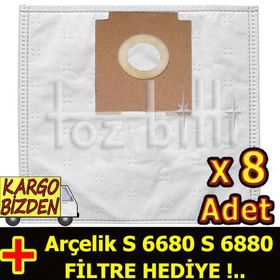 Arçelik S 6680 Süpürge Torbası