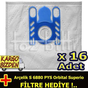 Arçelik S 6880 PYS Orbital Superio Toz Torbası