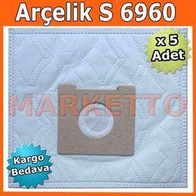 Arçelik S 6960 5 Adet Toz Torbası