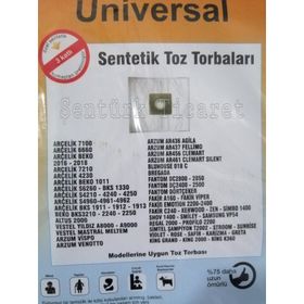 Arçelik S 7210 Elektrik Süpürgesi Kumaş Bez 3 Katlı 5 Adet Toz Torbası
