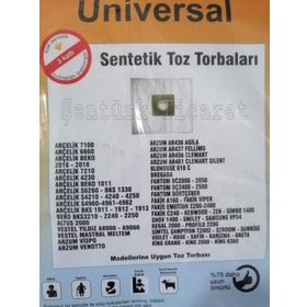 Arçelik S 7210 Elektrik Süpürgesi Kumaş Bez 3 Katlı 5 Adet Toz Torbası