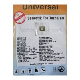 Arçelik S 7210 Elektrik Süpürgesi Kumaş Bez 3 Katlı 5 Adet Toz Torbası