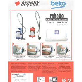 Arçelik S 7610 Robotto 5 Adet Süpürge Torbası