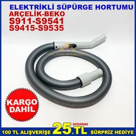 Arçelik S 941 Elektrikli Emici Başlık Teleskopik Boru Süpürge Hortumu