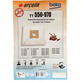 Arçelik S 950 - S 959 Süpürge 20 Adet Toz Torbası