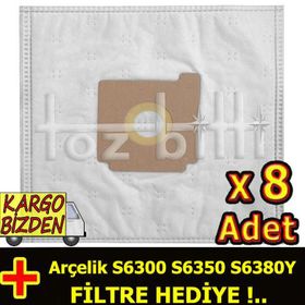 Arçelik S6300 - S6350 - S6380Y Toz Torbası
