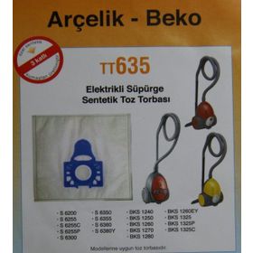 Arçelik S6355 Elektrikli Süpürge Torbası