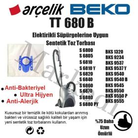 Arçelik S6880PY Süpürge Torbası