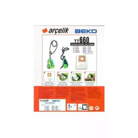 Arçelik S7100-S7105-S7210-S6660-S6650-S6640 5'li Bez Toz Torbası