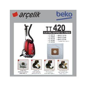 Arçelik TT 420 10 Adet Süpürge Torbası
