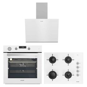 Arçelik Yeni Model Beyaz Buhar Destekli Cam Ankastre Set