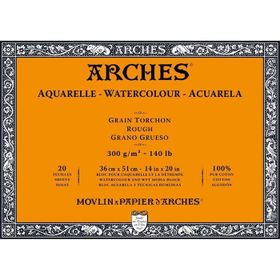 Arches Blok Kalın Doku 300 g 36x51 cm 20 Yaprak Sulu Boya Kağıdı