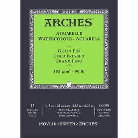 Arches Cold Pressed 185 gr 15 Yaprak 148x21 cm Sulu Boya Defteri