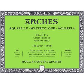 Arches Cold Pressed 185 gr 20 Yaprak 23x31 cm Sulu Boya Defteri