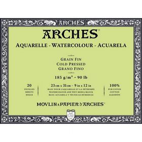 Arches Cold Pressed 185 gr 20 Yaprak 23x31 cm Sulu Boya Defteri