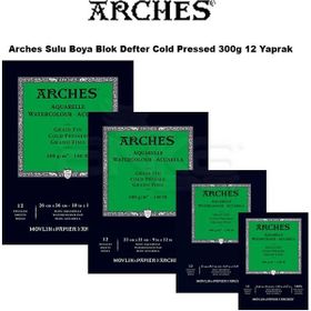 Arches Cold Pressed 300 gr 12 Yaprak Sulu Boya Blok Defter