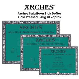 Arches Cold Pressed 640 gr 10 Yaprak Sulu Boya Blok Defter