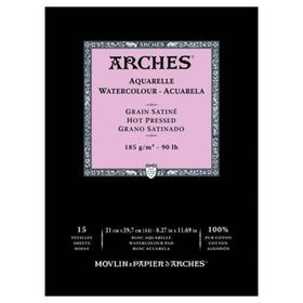 Arches Hot Press Natural White 185 gr A4 15 Sayfa Sulu Boya Defteri