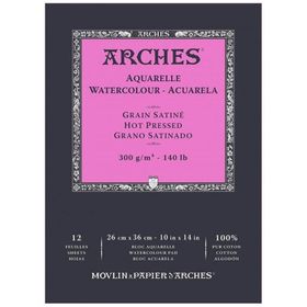 Arches Hot Press Natural White 300 gr 26x36 cm Sulu Boya Defteri