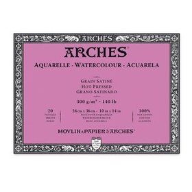 Arches Hot Press Natural White 300 gr 26x36 cm Sulu Boya Defteri
