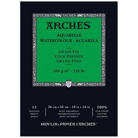Arches Rougrh Natural White 300 gr 26x36 cm 12 Sayfa Sulu Boya Defteri