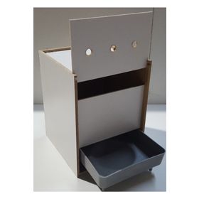 Ardeppo Muhabbet Kuş Yuvası Sürgülü Plastik Ahşap Mdf Yuvalık 15 cm x 15 cm x 19 cm Folluk