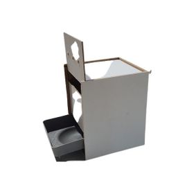 Ardeppo Muhabbet Kuş Yuvası Sürgülü Plastik Ahşap Mdf Yuvalık 19 cm x 22 cm x 22 cm Folluk